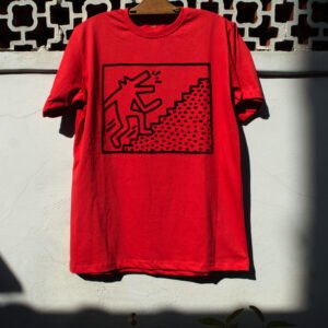 Remera Keith Haring - Dog stairs