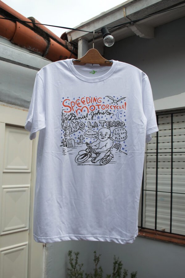 Remera Speeding motorcycle - D. Johnston / Yo la tengo