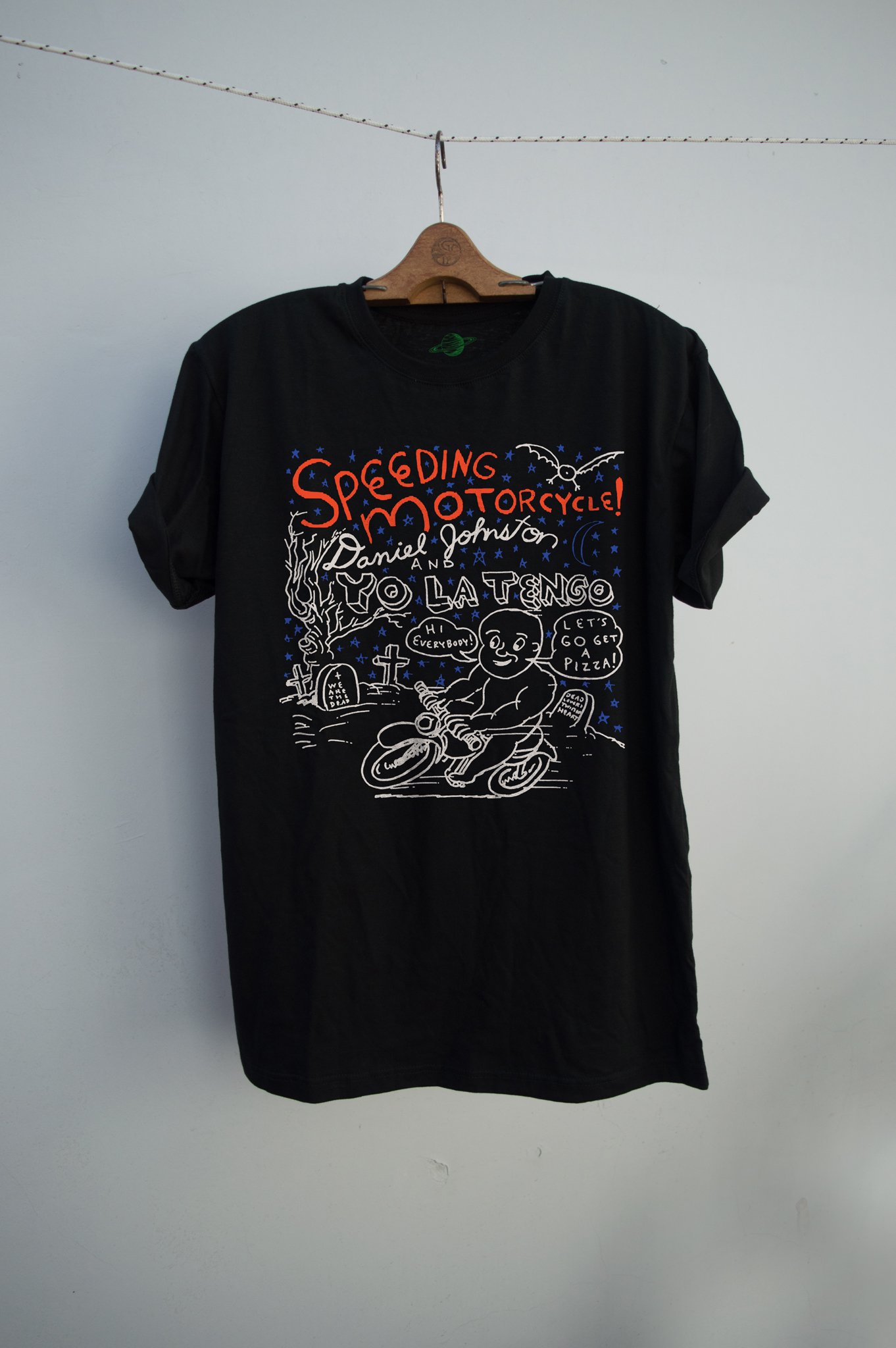 Remera Speeding motorcycle - D. Johnston / Yo la tengo