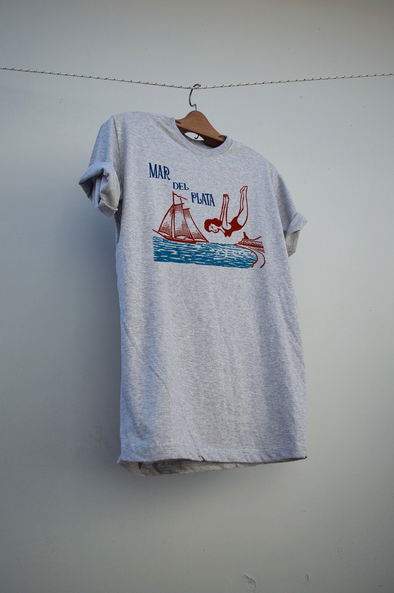 Remera Mar del Plata - Retro