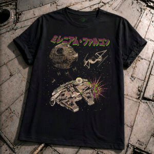 Remera Halcón Milenario - Retro japonés